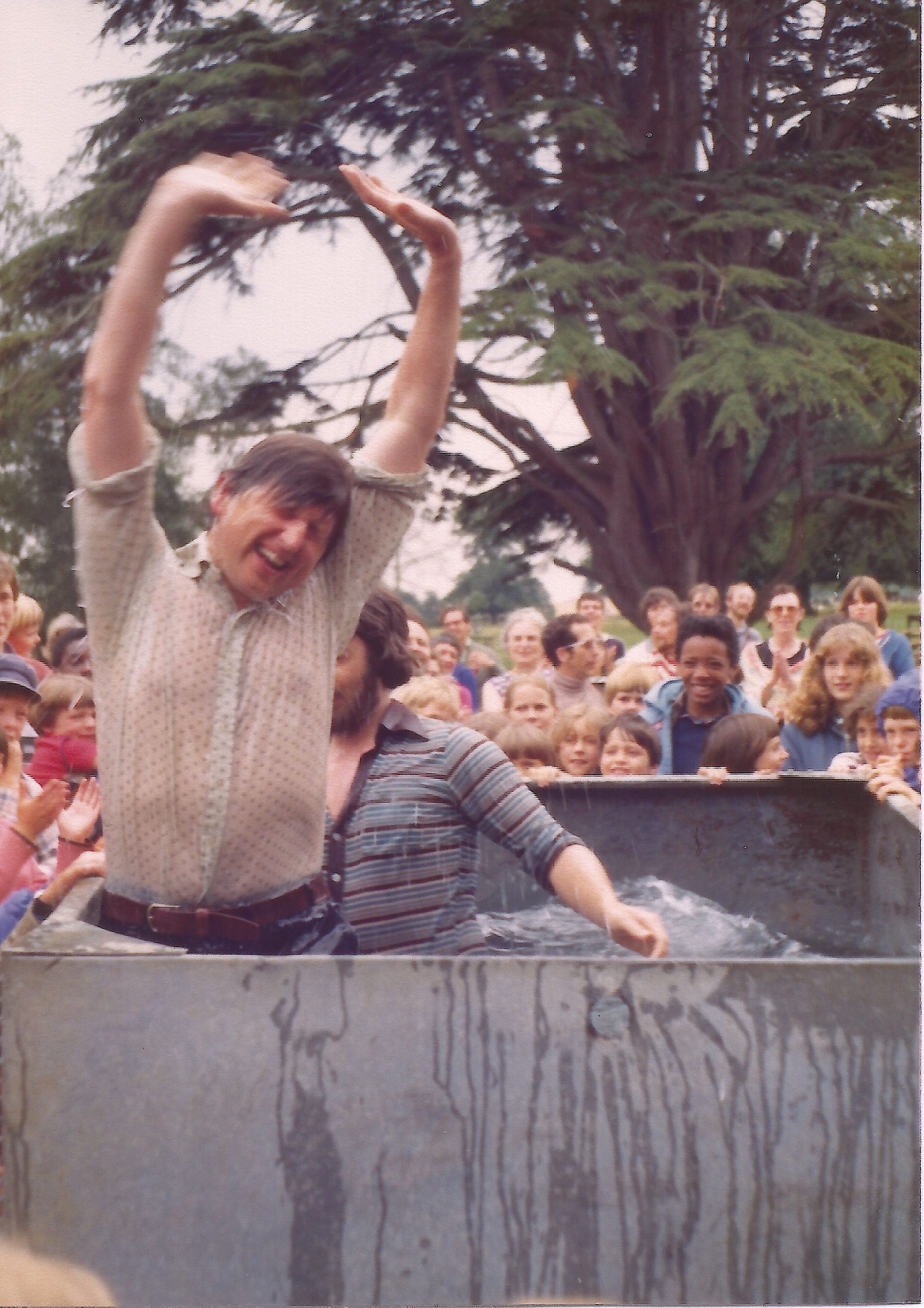 1977 - Chadacre GNC Camp - Alex Baptism Tony Metrick